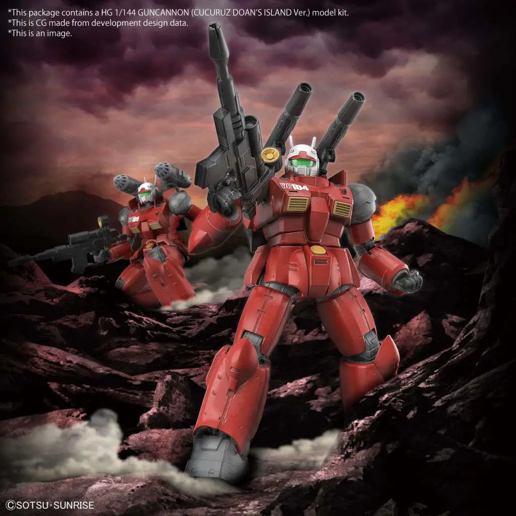 Maquette hg guncannon cucuruz doan 1/144